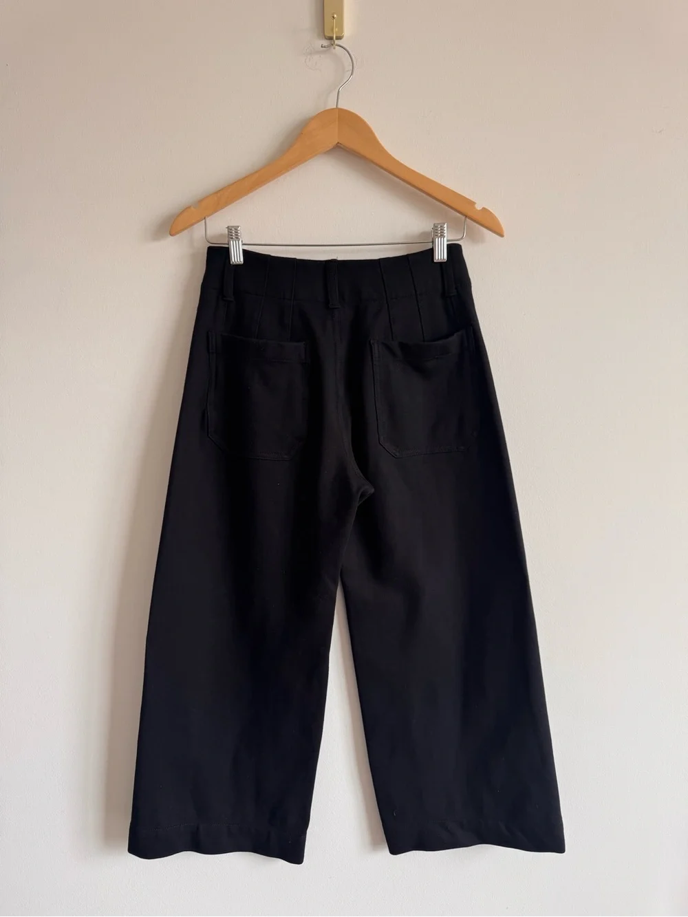 Anthropologie Maeve | Black High-Rise Ponte The Colette Cropped Pants ~ US 27P